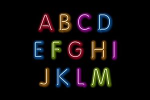 font instagram Neon Retro